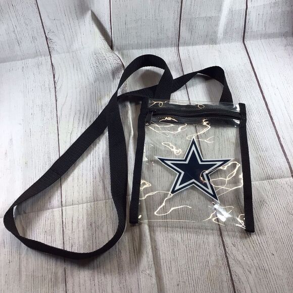 Dallas Cowboys, Clear Lanyard/Ticket Bag With Zipper - Picture 1 of 12